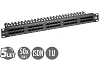 19" ISDN panel Solarix 50 x RJ45 černý 1U