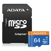 ADATA MicroSDXC 64GB UHS-I 100/25MB/s + adapter