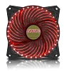 EVOLVEO ventilátor 120mm, LED 33 bodů, červený