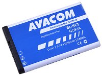 Baterie AVACOM GSNO-BL5CT-S1050A do mobilu Nokia 6303, 6730, C5, Li-Ion 3,7V 1050mAh Baterie AVACOM GSNO-BL5CT-S1050A do mobilu Nokia 6303, 6730, C5, Li-Ion 3,7V 1050mAh