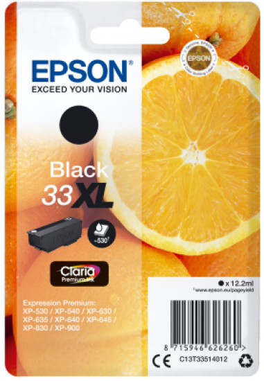 Epson Singlepack Black 33XL Claria Premium Ink
