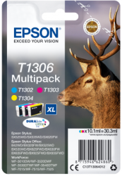Epson Multipack 3-colours T1306 DURABrite UltraInk