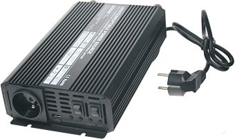 Měnič napětí Carspa UPS600-12 12V/230V 600W s nabíječkou 12V/10A a funkcí UPS