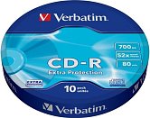 VERBATIM CD-R Verbatim DL 700MB 52x Extra protection 10-spindl RETAIL VERBATIM CD-R Verbatim DL 700MB 52x Extra protection 10-spindl RETAIL