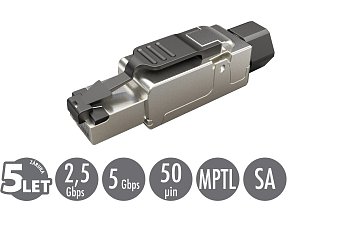 Konektor průmyslový univerzální RJ45 CAT5E STP samořezný