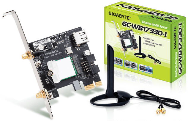 GIGABYTE PCI-E Wifi+BT 1733MBps 802.11a/b/g/n/ac