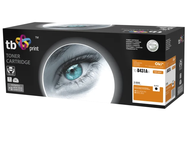 Toner TB kompat. s OKI B411/431, Black, new