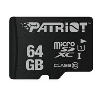 PATRIOT 64GB  microSDHC Class10 bez adaptéru