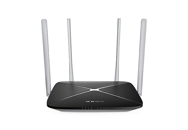 Mercusys AC12 1200Mbps WiFi AC router, 5x10/100 RJ45, 4x anténa