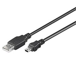 PremiumCord Kabel USB 2.0, A-B, 5m, černá