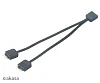 AKASA - RGB LED kabel-splitter adresovatelný 12 cm