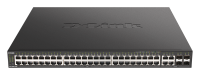 D-Link DGS-2000-52MP Managed PoE switch, 48x GbE PoE+, 4x RJ45/SFP, PoE 370W