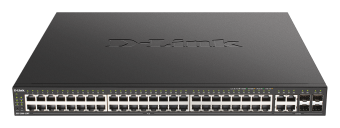 D-Link DGS-2000-52MP Managed PoE switch, 48x GbE PoE+, 4x RJ45/SFP, PoE 370W