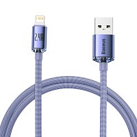 Baseus CAJY000005 Crystal Shine Series Datový Kabel USB - Lightning 20W 1,2m Purple Baseus CAJY000005 Crystal Shine Series Datový Kabel USB - Lightning 20W 1,2m Purple