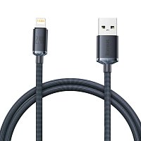 Baseus CAJY000001 Crystal Shine Series Datový Kabel USB - Lightning 20W 1,2m Black Baseus CAJY000001 Crystal Shine Series Datový Kabel USB - Lightning 20W 1,2m Black