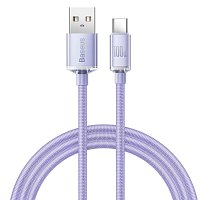 Baseus CAJY000501 Crystal Shine Series Datový Kabel USB - USB-C 100W 2m Black