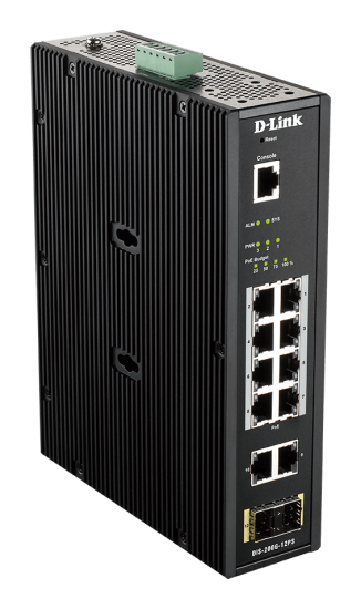 D-Link DIS-200G-12PS Industrial L2 smart manage POE switch