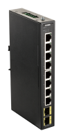 D-Link DIS-100G-10S Průmyslový Gigabit unmanaged switch, 8 GbE, 2 SFP