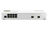 QNAP řízený switch QSW-M2108-2C (8x 2,5GbE RJ45 a 2x kombinované 10GbE SFP+ / RJ-45)