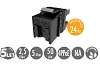 MULTIPACK 24 ks - rychlozařezávací keystone Solarix CAT6 UTP RJ45 černý pro kleště