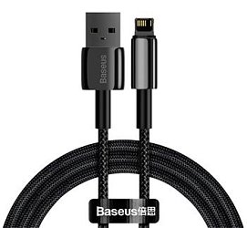 Baseus CALKLF-HG1 Cafule Kabel USB to Lightning Double Sided 1.5A 2m Grey/Black