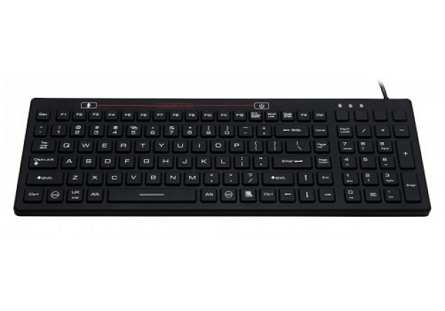 SK312 – Průmyslová silikonová antibakteriální klávesnice, CZ, USB, IP68