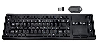 SK312BL – Průmyslová silikonová antibakteriální klávesnice podsvícená, CZ, USB, IP68