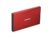 Externí box pro HDD 2,5" USB 3.0 Natec Rhino Go, červený, hliníkové tělo