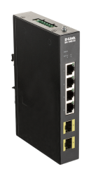 D-Link DIS-100G-6S Průmyslový Gigabit unmanaged switch, 4GbE, 2 SFP
