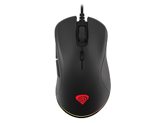 Genesis tichá herní optická myš Krypton 200 6400DPI, RGB, SW, černá