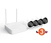 Tenda K4W-3TC - bezdrátový Wi-Fi kamerový set 2K (3MP), NVR + 4x IP kamera s LED, CZ aplikace