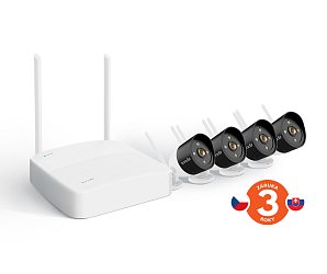 Tenda K4W-3TC - bezdrátový Wi-Fi kamerový set 2K (3MP), NVR + 4x IP kamera s LED, CZ aplikace
