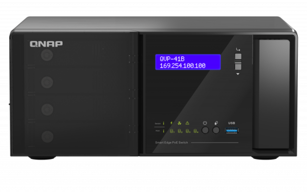 QNAP QVP-41B-8G-P - NVR dozorovací server a řízený PoE switch v jednom řešení