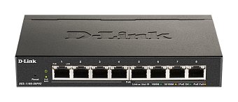 D-Link DGS-1100-08PV2 Smart Switch 8xGb PoE+fanles
