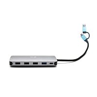 i-tec USB 3.0/USB-C/TB3 3x Display Metal Nano Dock with LAN, PD 100W