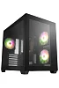 FSP/Fortron ATX Midi Tower CMT380A Black; 3xA.RGB