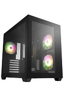 FSP/Fortron ATX Midi Tower CMT380A Black; 3xA.RGB