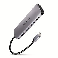 AXAGON HMC-HCR3A, USB 3.2 Gen 1 hub, porty 3x USB-A, HDMI 4k/30Hz, SD/microSD, kabel USB-C 20cm AXAGON HMC-HCR3A, USB 3.2 Gen 1 hub, porty 3x USB-A, HDMI 4k/30Hz, SD/microSD, kabel USB-C 20cm