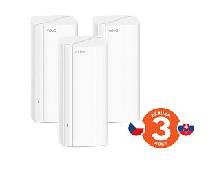 Tenda Nova MX12 (3-pack) WiFi6 AX3000 Mesh Gigabit system, 9xGLAN/GWAN, WPA3, VPN, SMART CZ aplikace