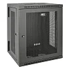 Skříň SmartRack 15U, hloubka pro přepínače, montáž na stěnu