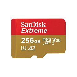 SanDisk Extreme microSDXC 256GB 190MB/s + adaptér SanDisk Extreme microSDXC 256GB 190MB/s + adaptér