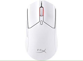 HP HyperX Pulsefire Haste 2/Herní/Optická/Pro praváky/26 000 DPI/USB+BT/Bílá