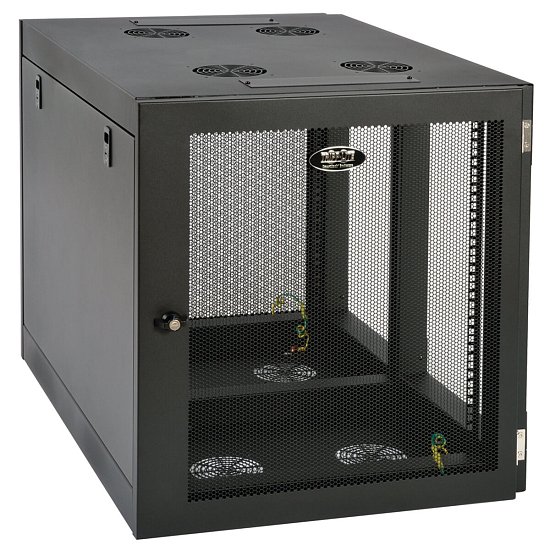 Skříň SmartRack 12U, hloubka pro servery, montáž na stěnu