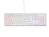 Genesis herní mechanická klávesnice THOR 303/RGB/Outemu Peach Silent/Drátová USB/US layout/Bílá