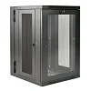 Skříň SmartRack 18U, hloubka pro UPS, prosklené dveře, montáž na stěnu