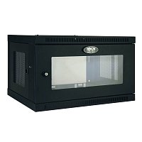 Skříň SmartRack 6U, Mini Rack, hloubka pro přepínače, prosklené dveře, montáž na stěnu