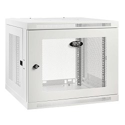 Skříň SmartRack 9U, Mini Rack, hloubka pro přepínače, montáž na stěnu, bílá