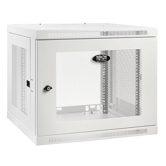 Skříň SmartRack 9U, Mini Rack, hloubka pro přepínače, montáž na stěnu, bílá
