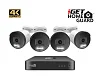 iGET HGNVK88504 - Kamerový UltraHD 4K PoE set, 8CH NVR + 4x IP 4K kamera, zvuk, SMART W/M/Andr/iOS