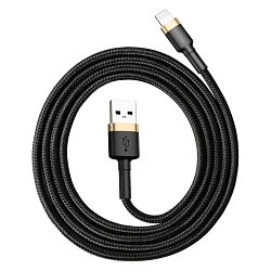 Baseus datový kabel Cafule Lightning 1m 2,4A zlato-černý Baseus datový kabel Cafule Lightning 1m 2,4A zlato-černý